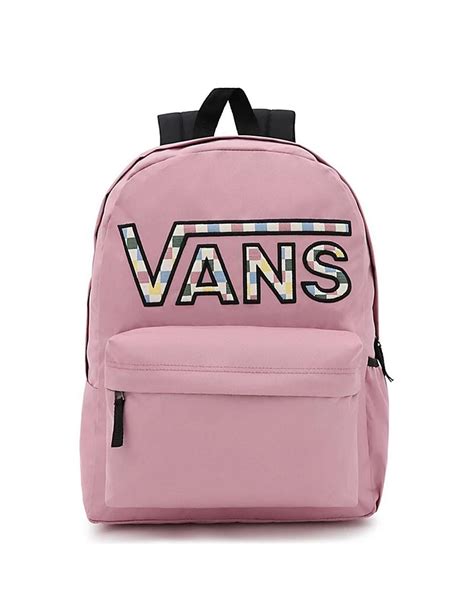 Mochila Unisex Vans Realm Flying Rosa .